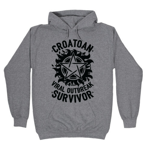 Croatoan Virus Outbreak Survivor Hooded Sweatshirt