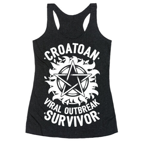 Croatoan Virus Outbreak Survivor Racerback Tank Top