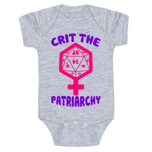 Crit The Patriarchy Baby One-Piece