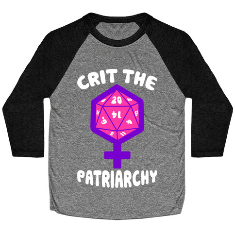 Crit The Patriarchy Baseball Tee