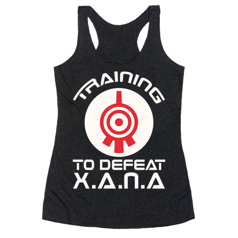 Training To Defeat XANA Racerback Tank Top