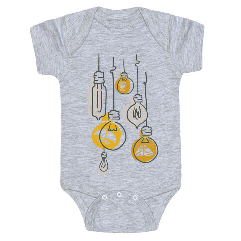 Moth And Wallflower Indie Lights Baby One-Piece
