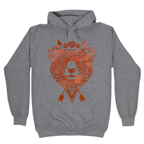 Indie Warrior Bear Hooded Sweatshirt