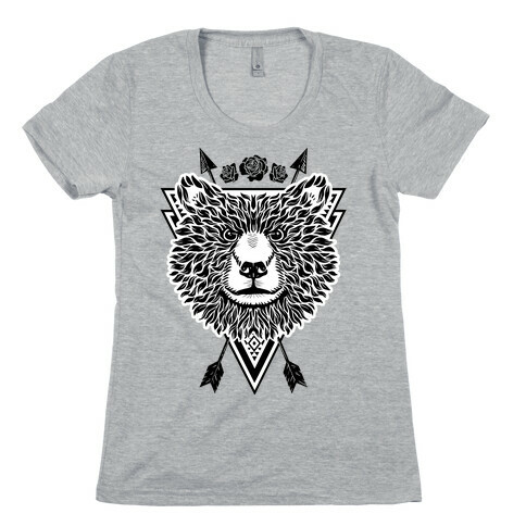Indie Warrior Bear Womens T-Shirt