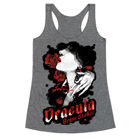 Dracula Book Cover Racerback Tank Top