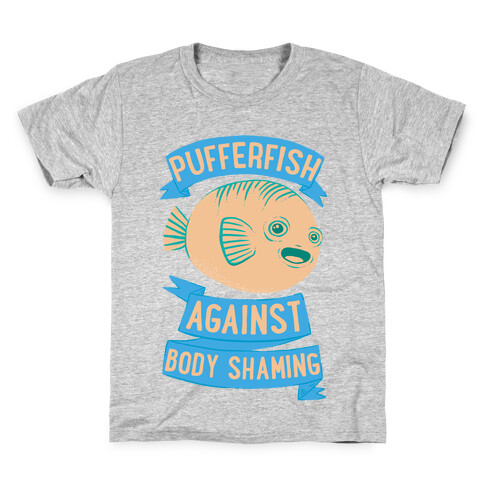 Pufferfish Against Body Shaming Kids T-Shirt