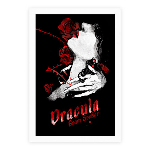 Dracula Book Cover, Bram Stoker, Art Print, Poster, Book Cover, Wall Art,  Print, Book Lover, Literary Gift, Painting, GIFTS 