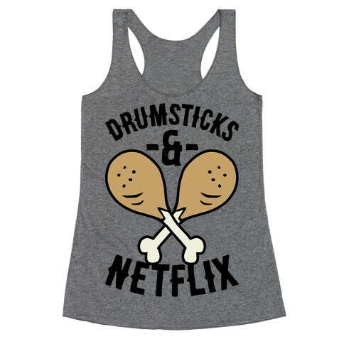 Drumsticks And Netflix Racerback Tank Top