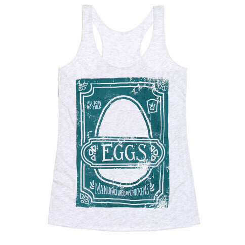 Eggs (costume Shirt) Racerback Tank Top