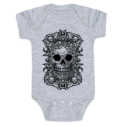 Punk Diamond Skull Baby One-Piece