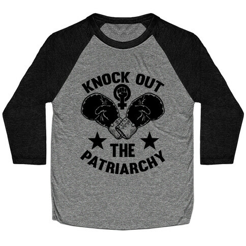 Knock Out The Patriarchy Baseball Tee