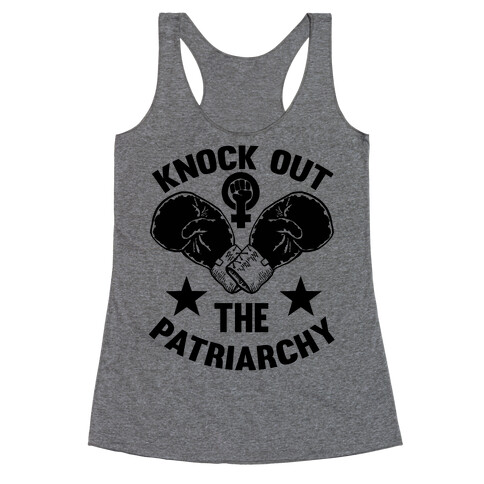 Knock Out The Patriarchy Racerback Tank Top