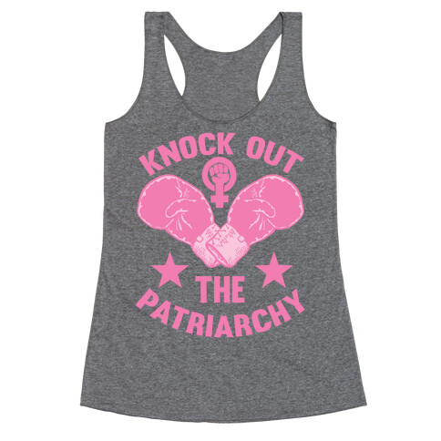 Knock Out The Patriarchy Racerback Tank Top