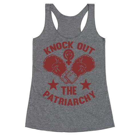 Knock Out The Patriarchy Racerback Tank Top