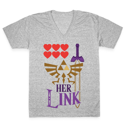 Her Link (Part 2) V-Neck Tee Shirt