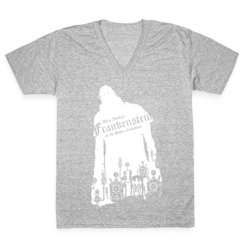 Mary Shelley's Frankenstein V-Neck Tee Shirt