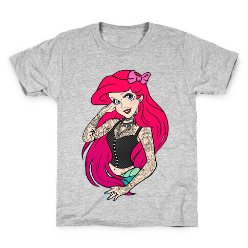 Punk Mermaid Princess Kids T-Shirt