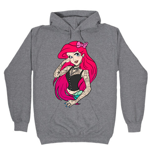 Punk Mermaid Princess Hooded Sweatshirt