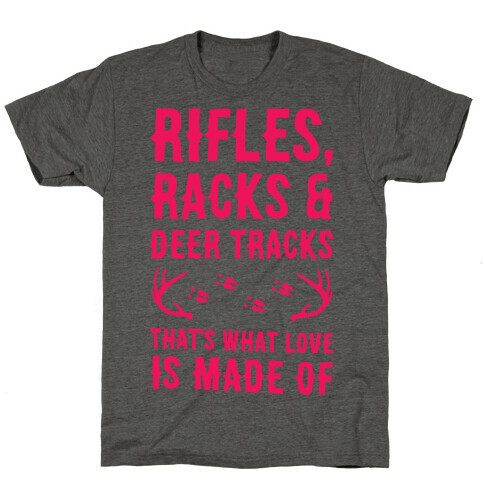 Rifle, Racks & Deer Tracks T-Shirt