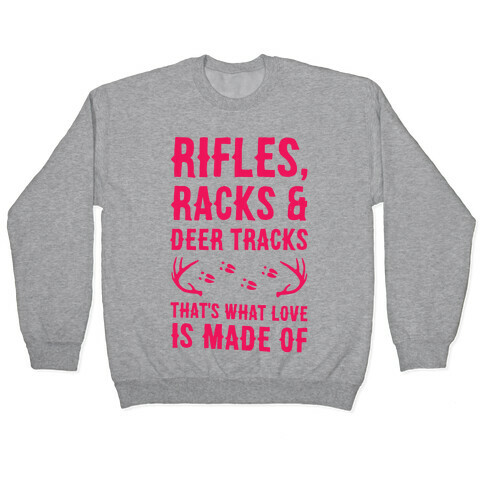 Rifle, Racks & Deer Tracks Pullover