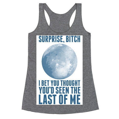 Surprise, Bitch (Pluto) Racerback Tank Top