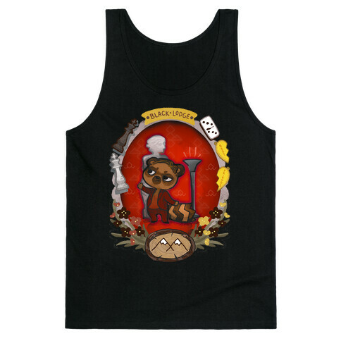 Black Lodge Racoon Tank Top