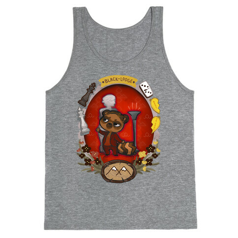 Black Lodge Racoon Tank Top