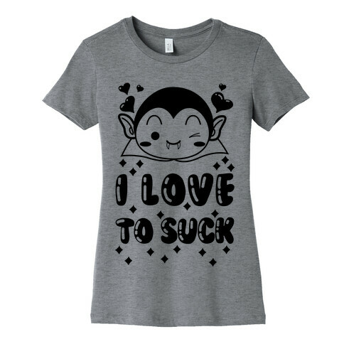 I Love To Suck Vampire Womens T-Shirt