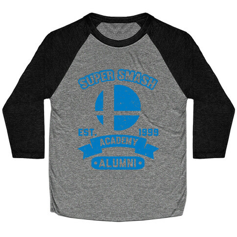 Super Smash Academy Alumni Baseball Tee