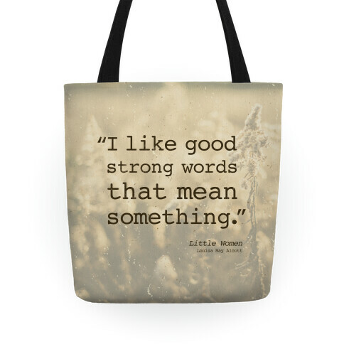 Little Women Quote Tote