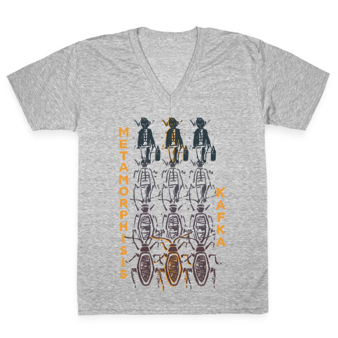 Kafka's Metamorphosis V-Neck Tee Shirt