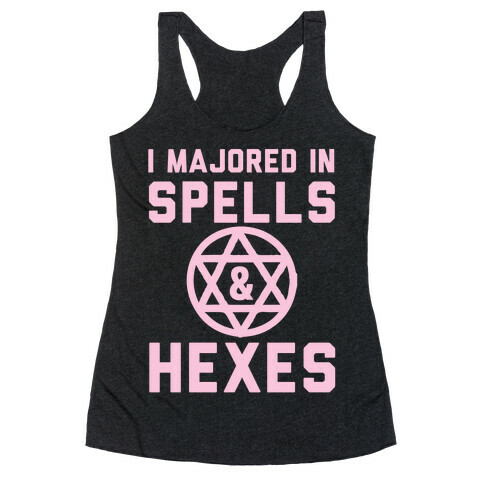 I Majored In Spells And Hexes! Racerback Tank Top