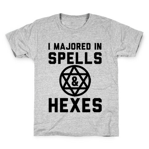 I Majored In Spells And Hexes! Kids T-Shirt