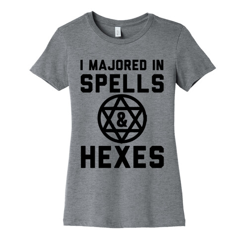 I Majored In Spells And Hexes! Womens T-Shirt