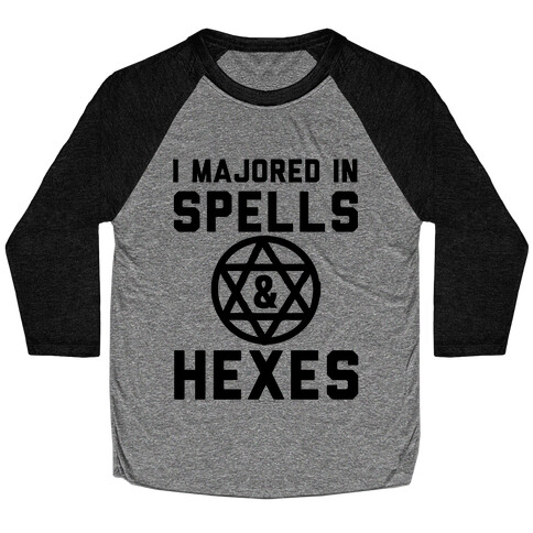 I Majored In Spells And Hexes! Baseball Tee