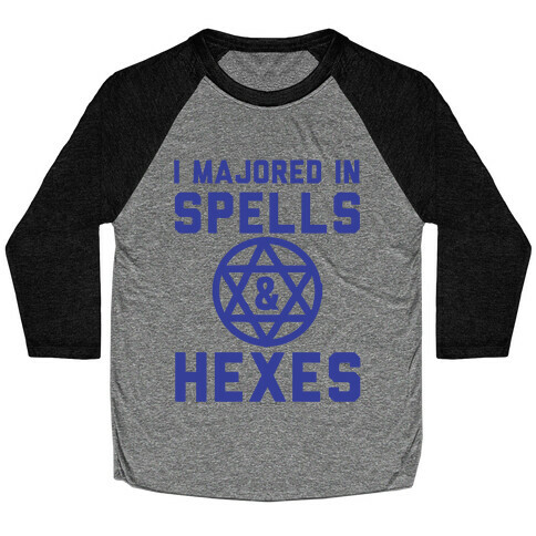 I Majored In Spells And Hexes! Baseball Tee