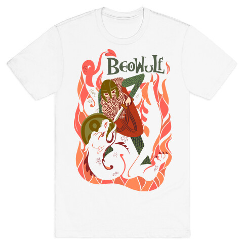 Medieval Epic Beowulf Book Cover T-Shirt