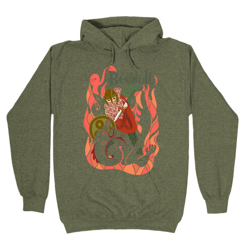 Medieval style clearance hooded sweatshirt