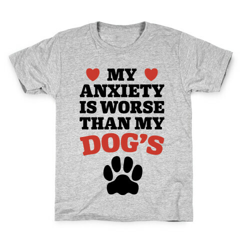 Dog Anxiety Kids T-Shirt