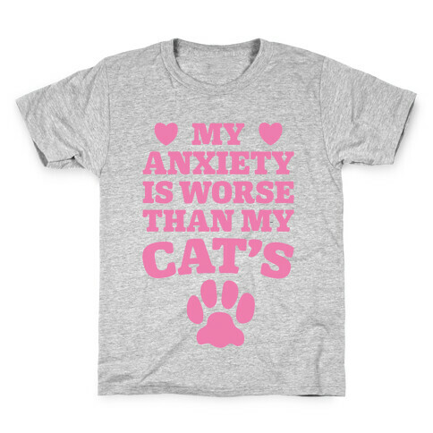 Cat Anxiety Kids T-Shirt