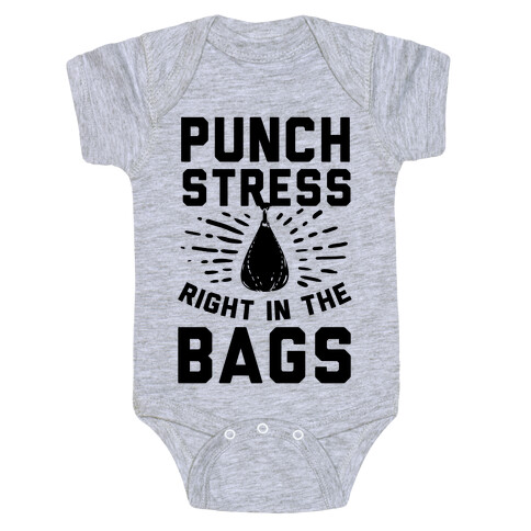 Punch Stress in The Bags! Baby One-Piece