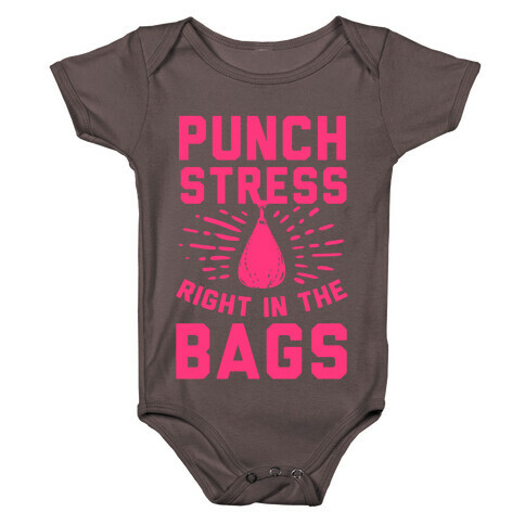 Punch Stress in The Bags! Baby One-Piece