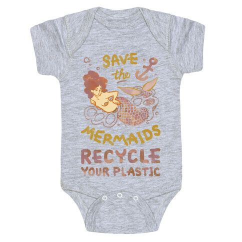 Save The Mermaids Recycle Your Plastic Baby One-Piece