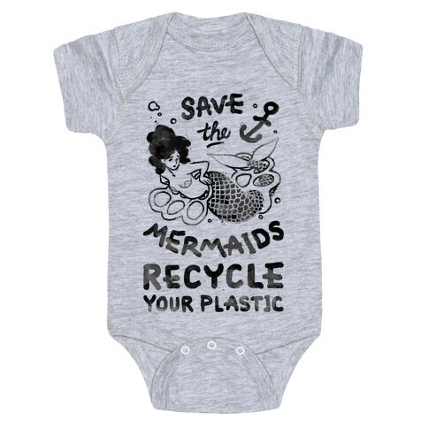 Save The Mermaids Recycle Your Plastic Baby One-Piece