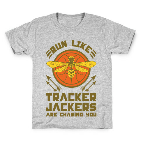 Run Like Tracker Jackers Are Chasing You Kids T-Shirt