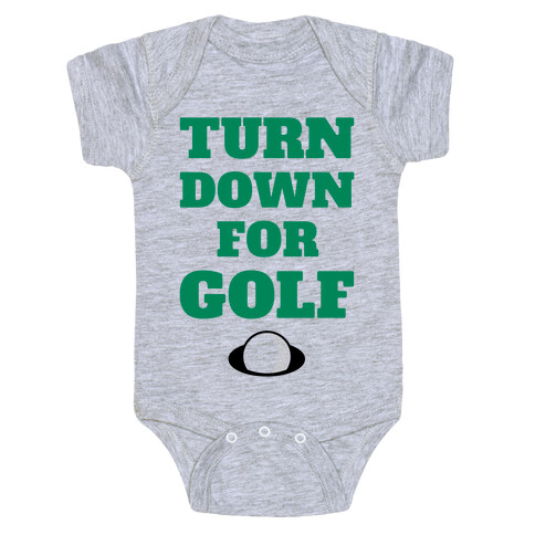 Turn Down For Golf Baby One-Piece