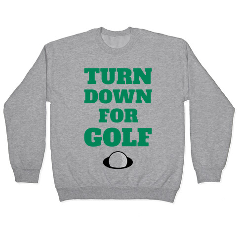 Turn Down For Golf Pullover