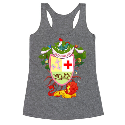 Pony of Kindness Medieval Crest Racerback Tank Top