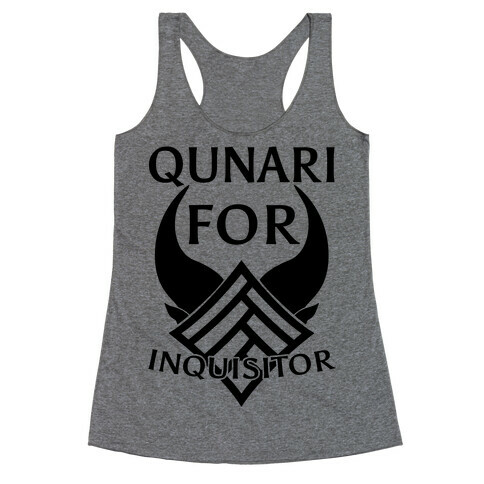 Qunari For Inquisitor Racerback Tank Top