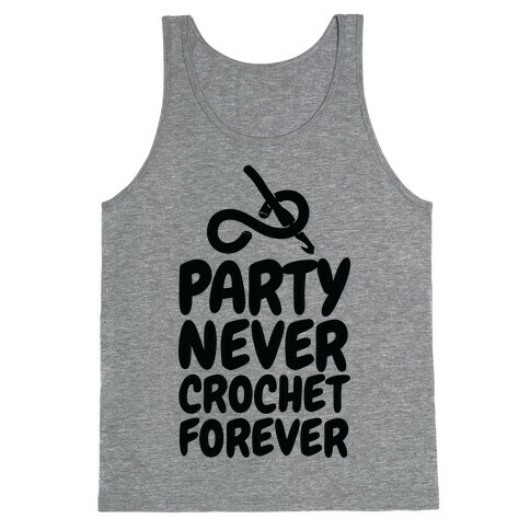 Party Never Crochet Forever Tank Top